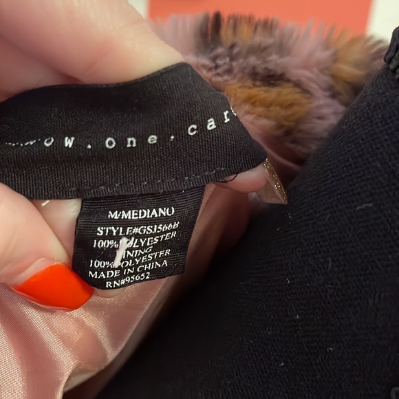 Pink leopard furry jacket - Picture 4 of 4